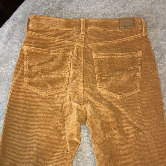 AMERICAN EAGLE Super Stretch Hi-Rise Jegging Corduroy Pants Sz 6 Short - Picture 7 of 10